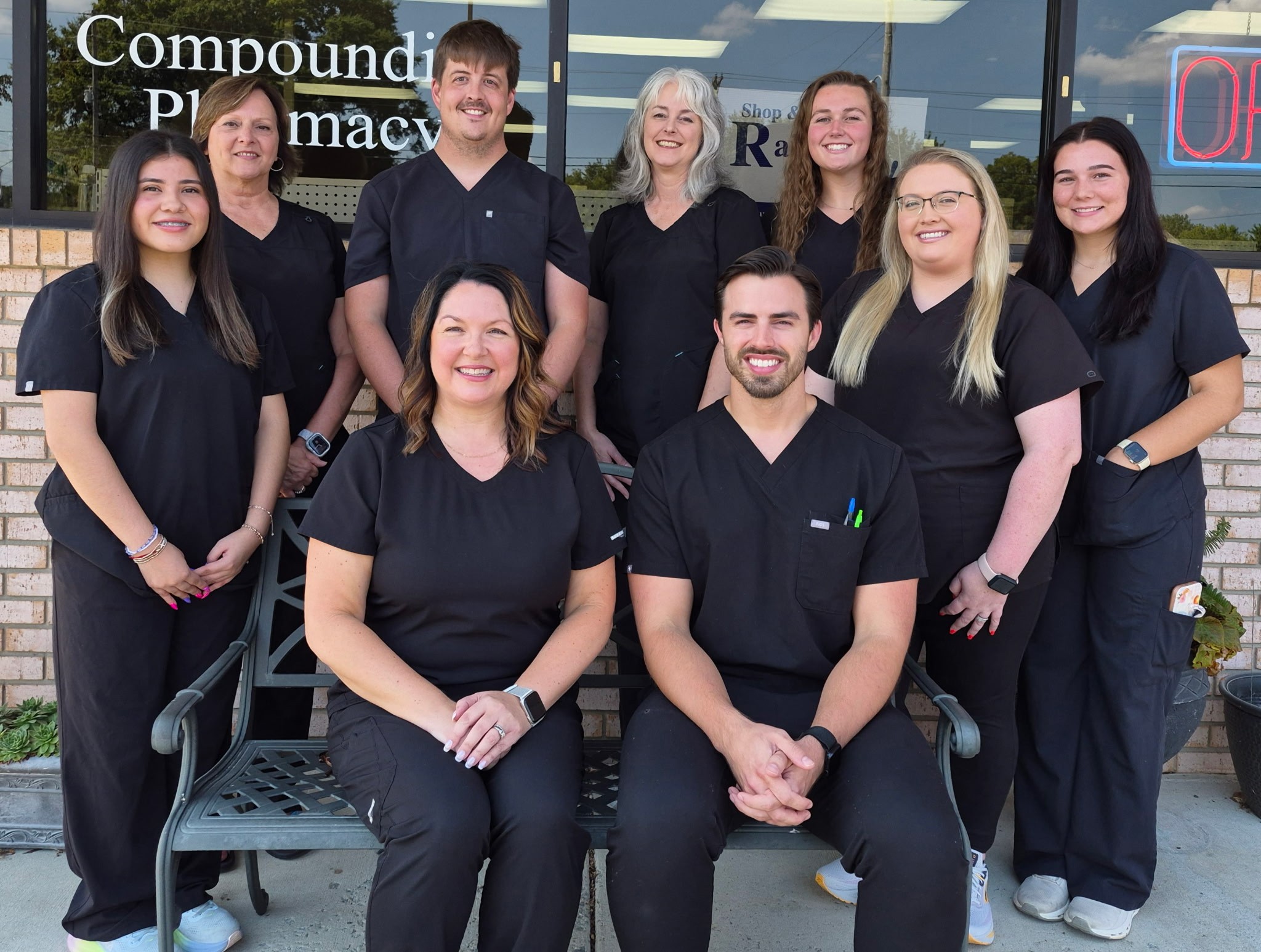 The Rainsville Drugs and Compounding pharmacy team outside the pharmacy